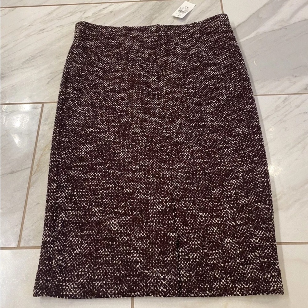 NWT Ann Taylor Brown and Black Pencil Skirt Size XS
